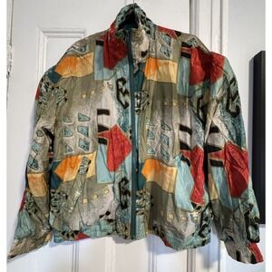 Vintage Bogari Women's Silk Jacket Size Large
